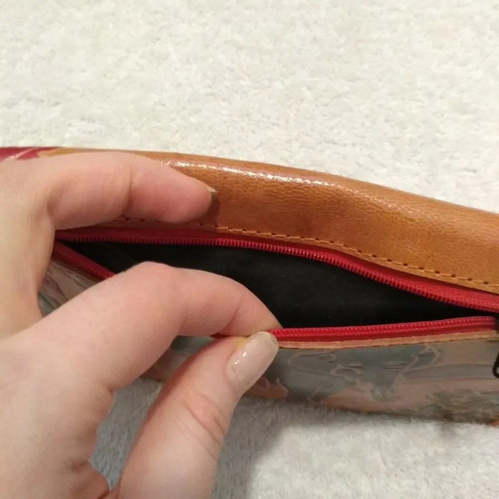 Elephant Made in India Leather Wallet 🐘Brown Green Red Yellow